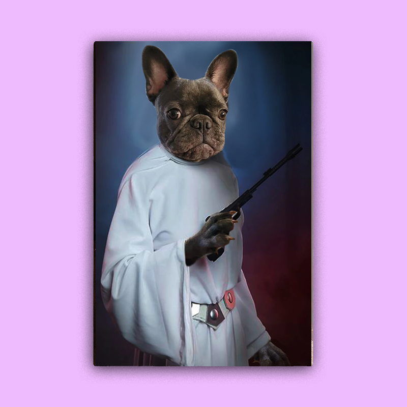 Princess Leia Star Wars - Custom Pet Portrait